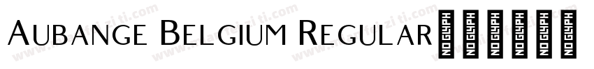 Aubange Belgium Regular字体转换